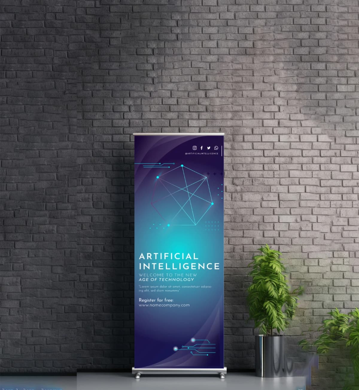 Photo-Quality Banner Standee – Roll-Up Banners with Stands