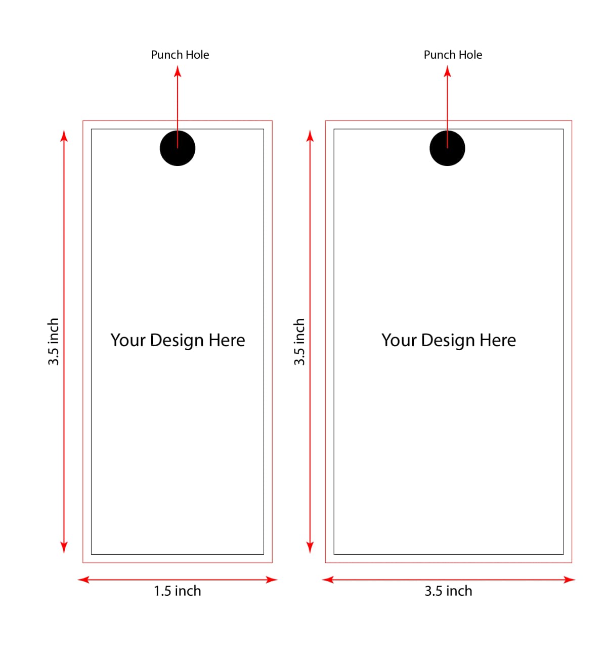 Brown Kraft Custom Hang Tags for Branding alternate view