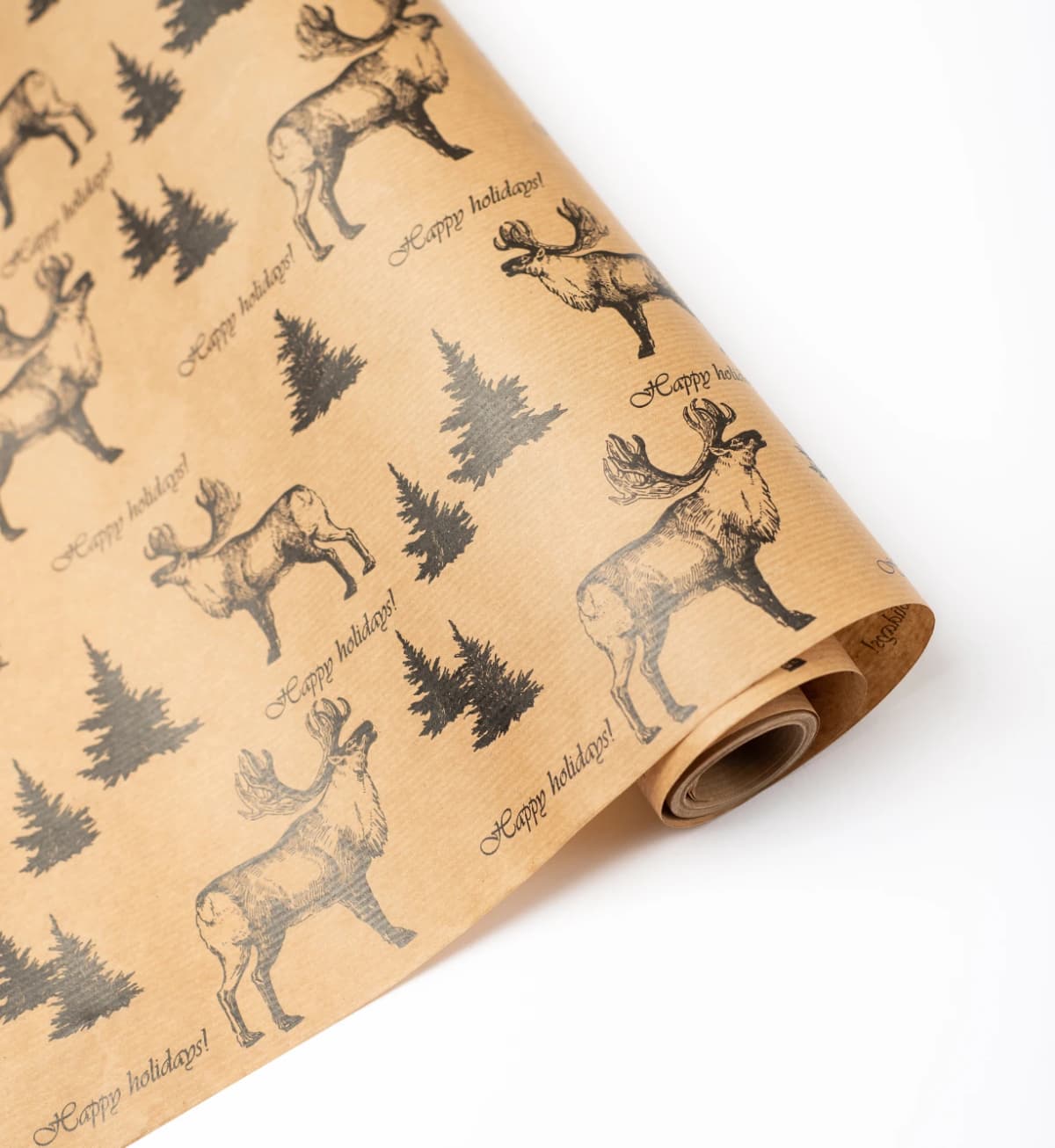 Brown Gift Wrapping Paper Roll for Eco-Friendly Present Wrapping