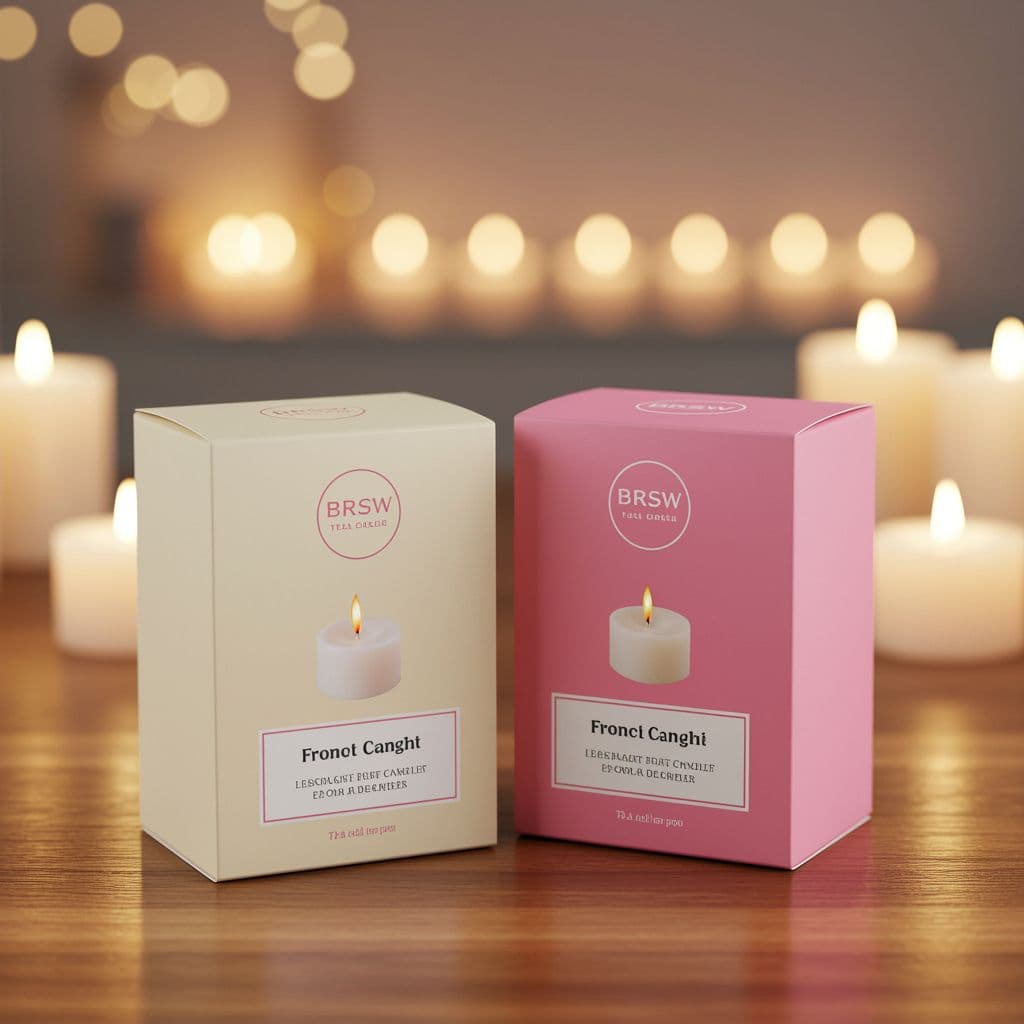 LED Candle Packaging Boxes – Rectangle Straight Tuck End Box alternate view